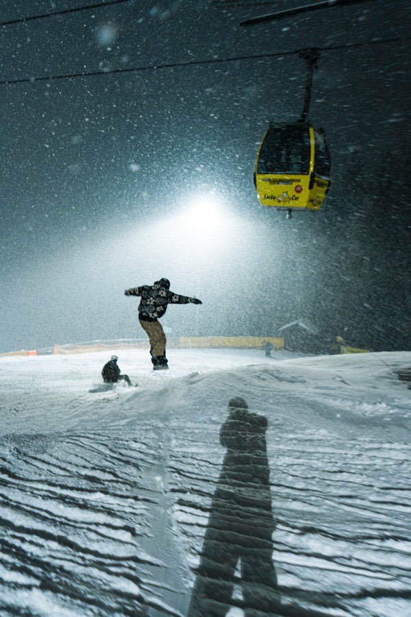 Skifahren, wenn andere schon zu Hause sind