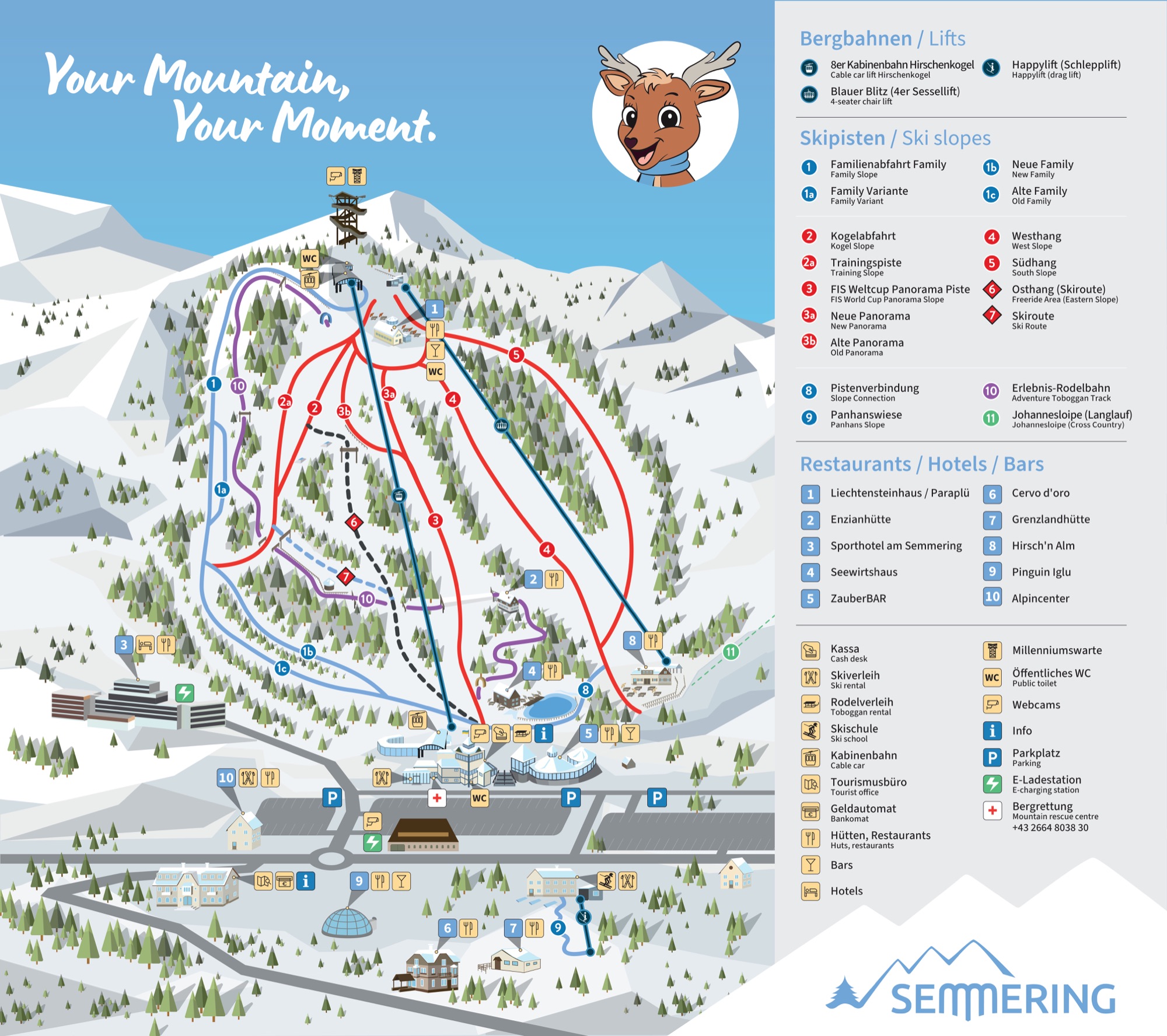 Offizielle Winterkarte Semmering