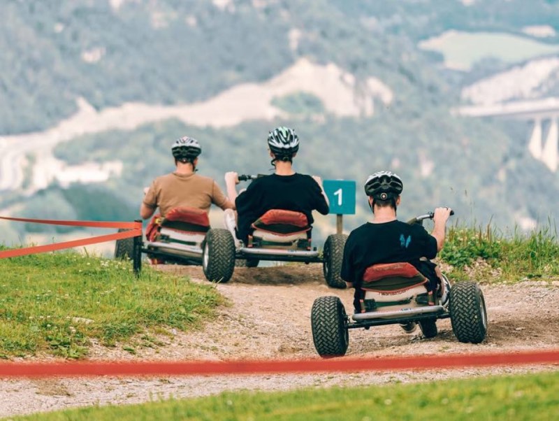 Teambuilding: Mountaincart-Abfahrt am Semmering