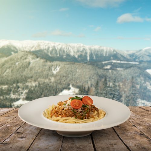 Pasta am Berg